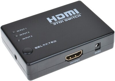 BUDGETS 3x1 1080P HDMI SWITCH WITH IR REMOTE CONTROL
