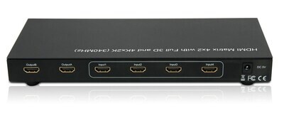 TECHLY 4x2 4k HDMI SWITCH MATRIX WITH REMOTE CONTROL