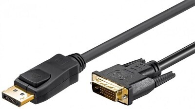 DISPLAYPORT CABLE MALE TO DVI-D 24+1 MALE - 1M