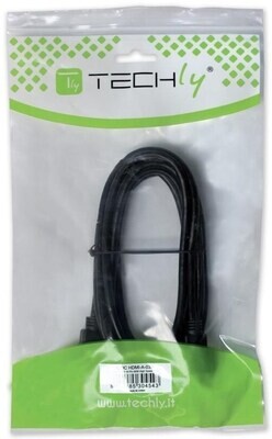 TECHLY DISPLAYPORT CABLE MALE TO MALE - 2M
