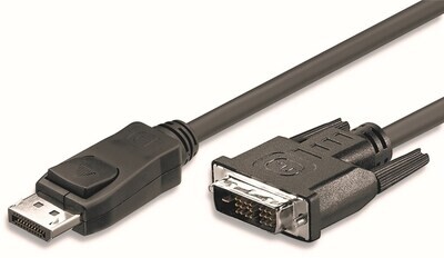 TECHLY DISPLAYPORT CABLE MALE TO DVI-D (24+1) MALE - 2M