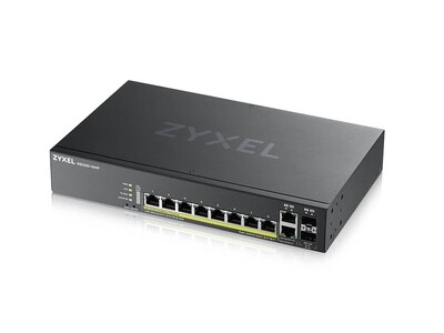 Zyxel GS2220-10-HP EU region,8-port GbE L2 PoE Switch with GbE Uplink (1 year NCC Pro pack license bundled)