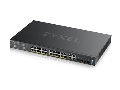 Zyxel GS2220-28HP EU region,24-port GbE L2 PoE Switch with GbE Uplink (1 year NCC Pro pack license bundled)