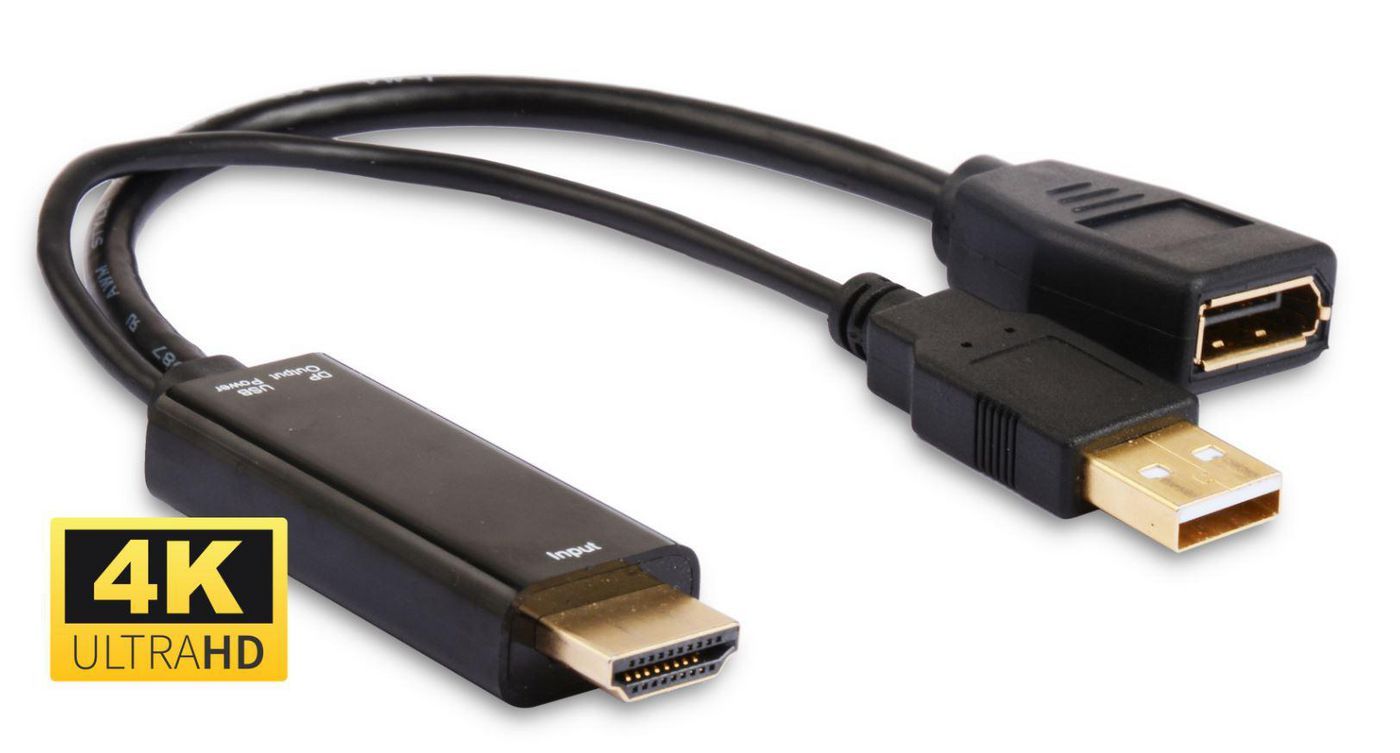 MicroConnect HDMI to DisplayPort converter kabel MicroConnect HDMI to DisplayPort converter kabel