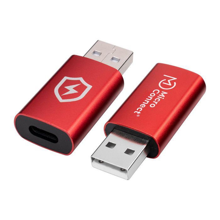 MicroConnect USB-A to USB-C data blocking adapter
