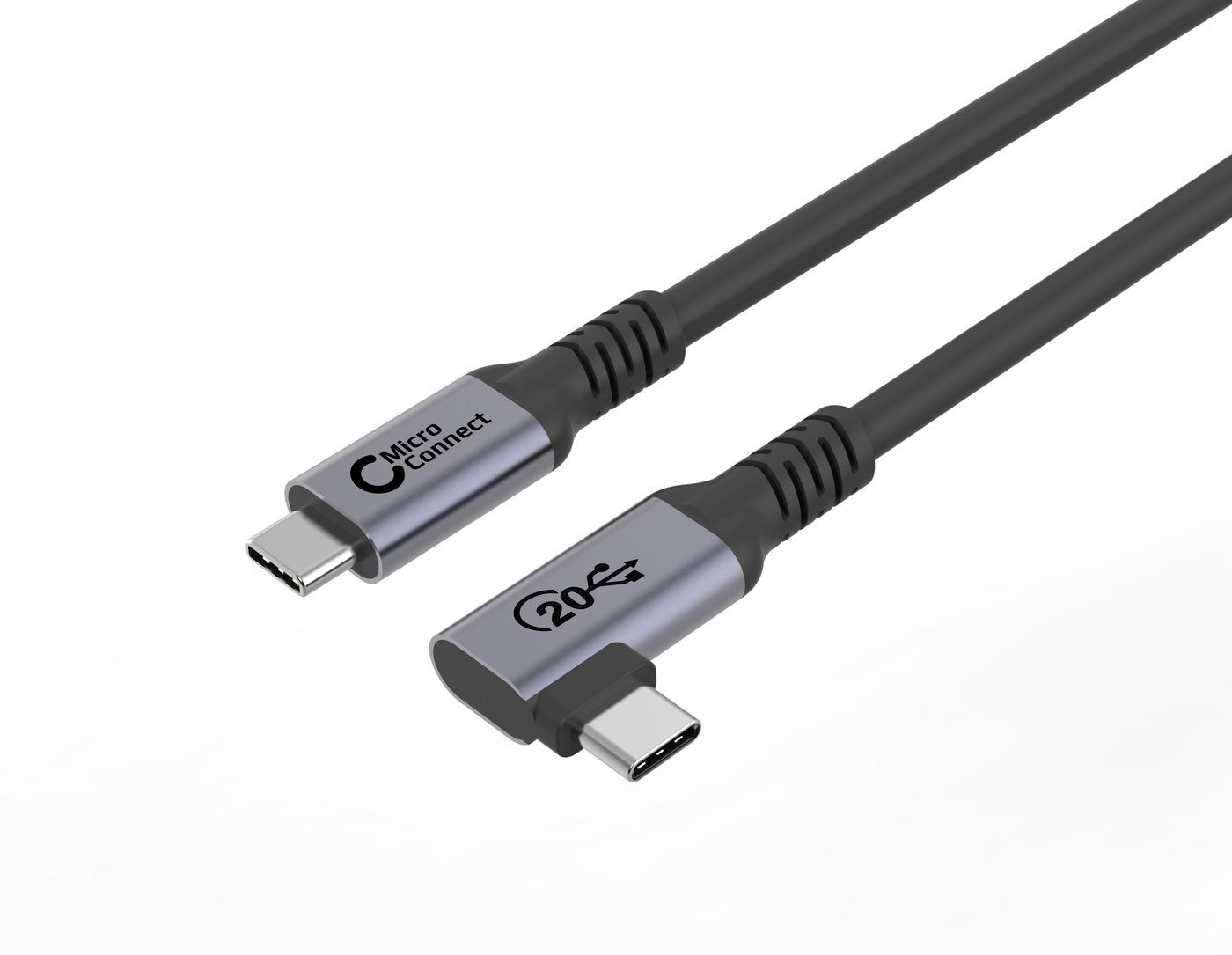 MicroConnect Premium USB-C 3.2 GEN 2x2 angled kabel