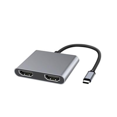 MicroConnect USB-C to 2xHDMI splitter - 15cm