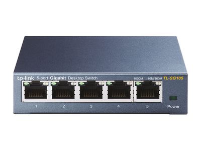 TP-Link TL-SG105 Unmanaged Gigabit Ethernet (10/100/1000) Zwart