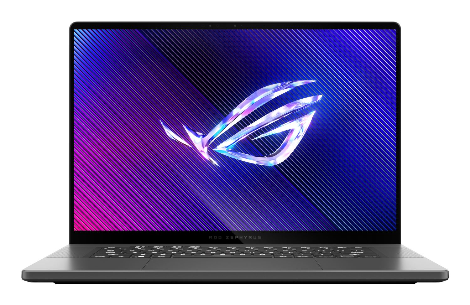 ASUS ROG Zephyrus G16 GU605MI-QR038W-BE Intel Core Ultra 7 155H Laptop 40,6 cm (16") WQXGA 16 GB LPDDR5x-SDRAM 1 TB SSD NVIDIA GeForce RTX 4070 Wi-Fi 6E (802.11ax) Windows 11 Home Grijs, Zwart