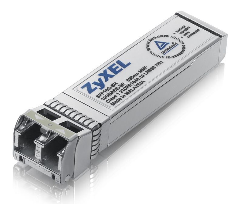 Zyxel SFP10G-SR netwerk transceiver module Vezel-optiek 10000 Mbit/s SFP+ 850 nm Zyxel SFP10G-SR netwerk transceiver module Vezel-optiek 10000 Mbit/s SFP+ 850 nm