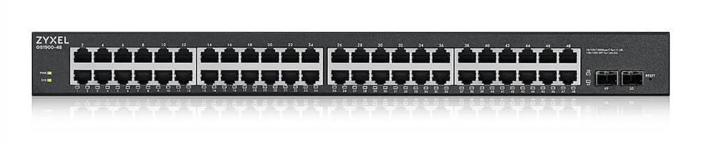 Zyxel GS1900-48HPv2 Managed L2 Gigabit Ethernet (10/100/1000) Power over Ethernet (PoE) Zwart