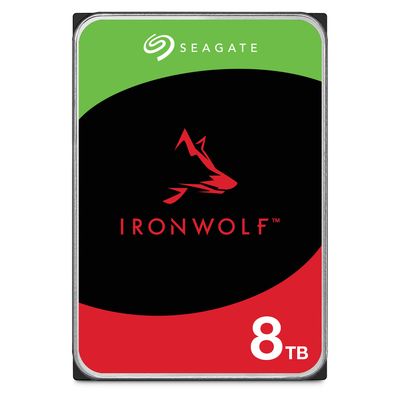 Seagate IronWolf ST8000VN004 interne harde schijf 8 TB 7200 RPM 256 MB 3.5" SATA III