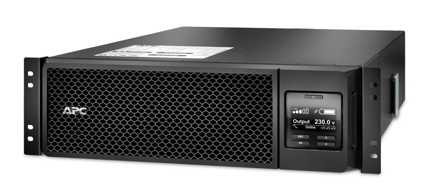 APC Smart-UPS On-Line SRT5KRMXLI - 5000VA, 6x C13, 4x C19 uitgang, rackmountable, Embedded NMC