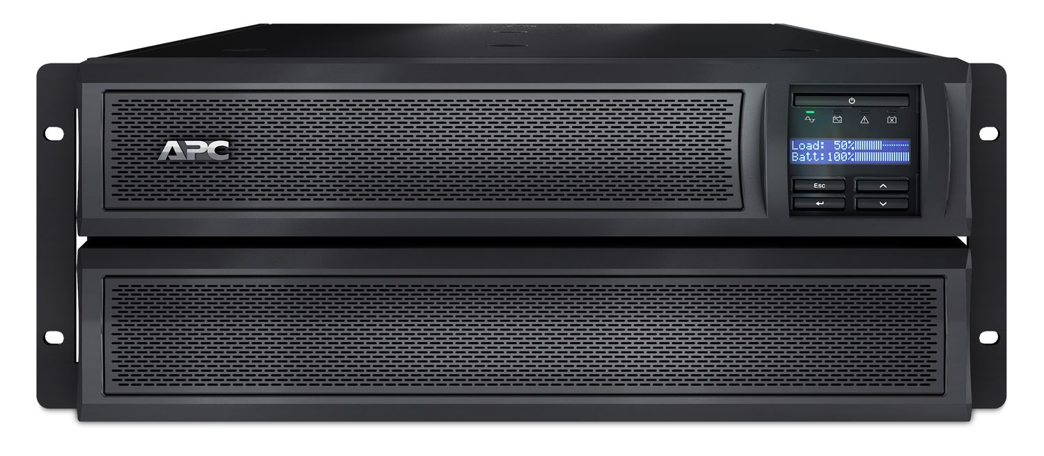 APC Smart-UPS X SMX3000HV Noodstroomvoeding - 3000VA, 8x C13, 2x C19 uitgang, USB, short depth