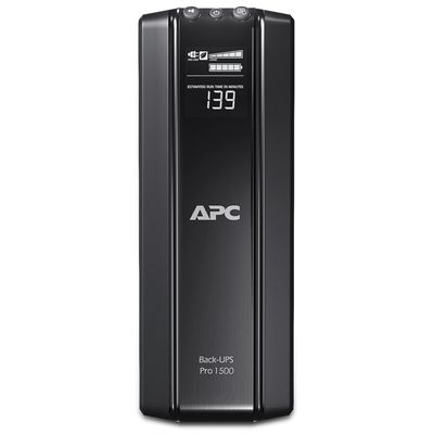 APC Back-UPS PRO BR1500G-FR - Noodstroomvoeding, 1500VA, 6x Penaarde(België), USB, uitbreidbare runtime