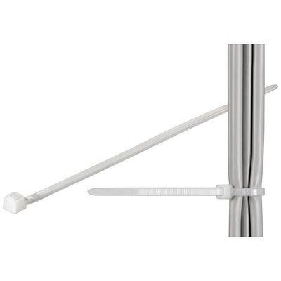 Techly 370 x 3.6mm kabelbinder Nylon Wit 100 stuk(s)