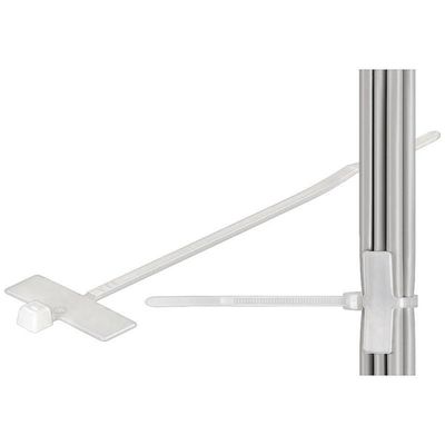 Techly 100 x 2.5mm kabelbinder Nylon Wit 100 stuk(s)