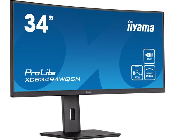 iiyama ProLite XCB3494WQSN-B5 LED display 86,4 cm (34 iiyama ProLite XCB3494WQSN-B5 LED display 86,4 cm (34") 3440 x 1440 Pixels UltraWide Quad HD Zwart