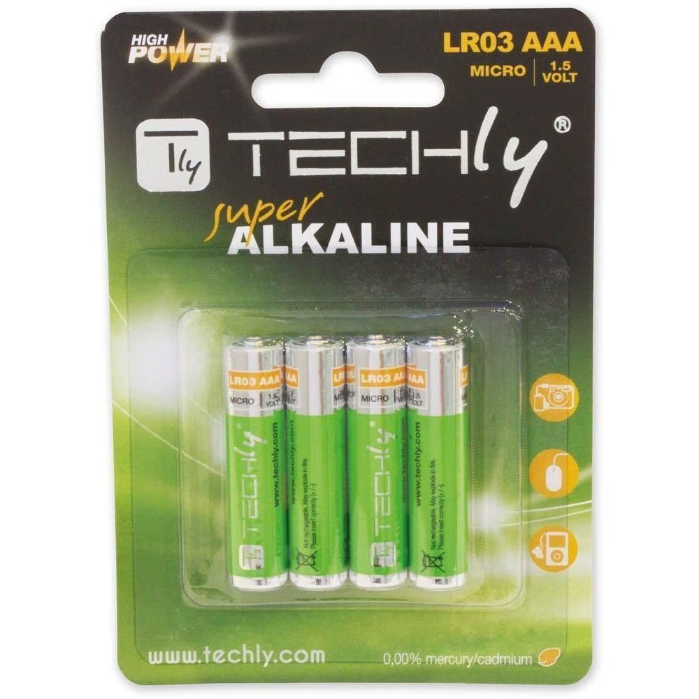 Techly LR03 AAA 1.5V Wegwerpbatterij Alkaline