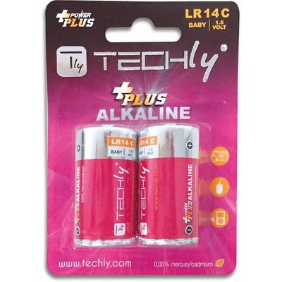 Techly IBT-KAP-LR14T huishoudelijke batterij Wegwerpbatterij C Alkaline