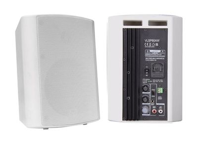 Actieve luidsprekerset, 2x30W, 5,25", Wit