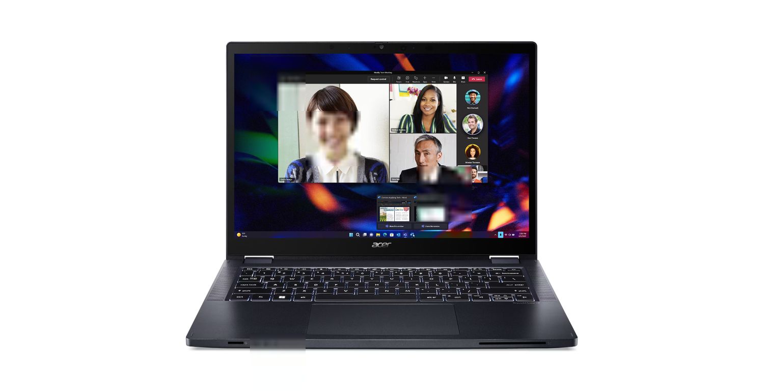 Acer TravelMate P4 Spin 14 TMP414RN-53-TCO-302Q Intel® Core™ i3 i3-1315U Hybride (2-in-1) 35,6 cm (14") Touchscreen WUXGA 8 GB DDR4-SDRAM 128 GB SSD Wi-Fi 6E (802.11ax) Windows 11 Pro Academic Blauw