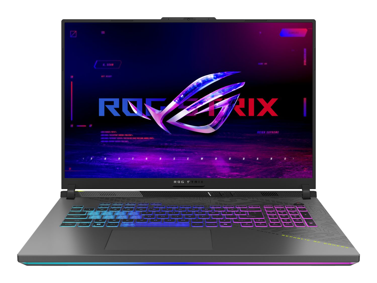 ASUS ROG Strix G18 G814FP-S9013W AMD Ryzen™ 9 9955HX Laptop 45,7 cm (18") 2.5K 32 GB DDR5-SDRAM 1 TB SSD NVIDIA GeForce RTX 5070 Wi-Fi 6E (802.11ax) Windows 11 Home Belgisch Groen, Grijs