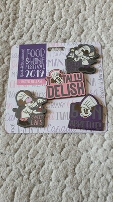 Food &amp; Wine 2019 Festival 4 pin set