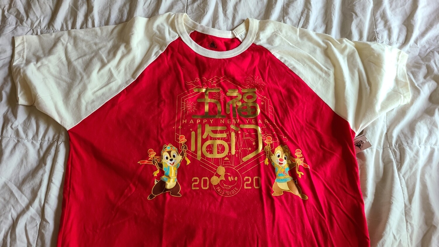 Chip &amp; Dale 2020 Lunar New Year shirt XL