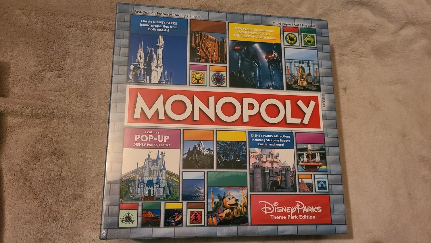 Disney Theme Park Edition Game - Disney Parks Monopoly