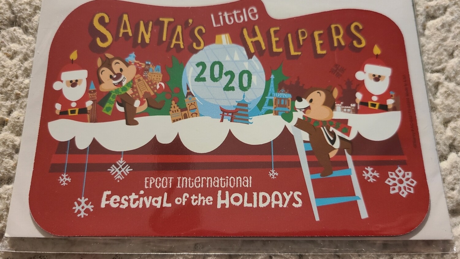 Chip &amp; Dale Festival of the Holidays 2020 magnet