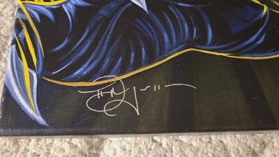 Tim Rogerson signed/numbered Black Panther Forever canvas LE118