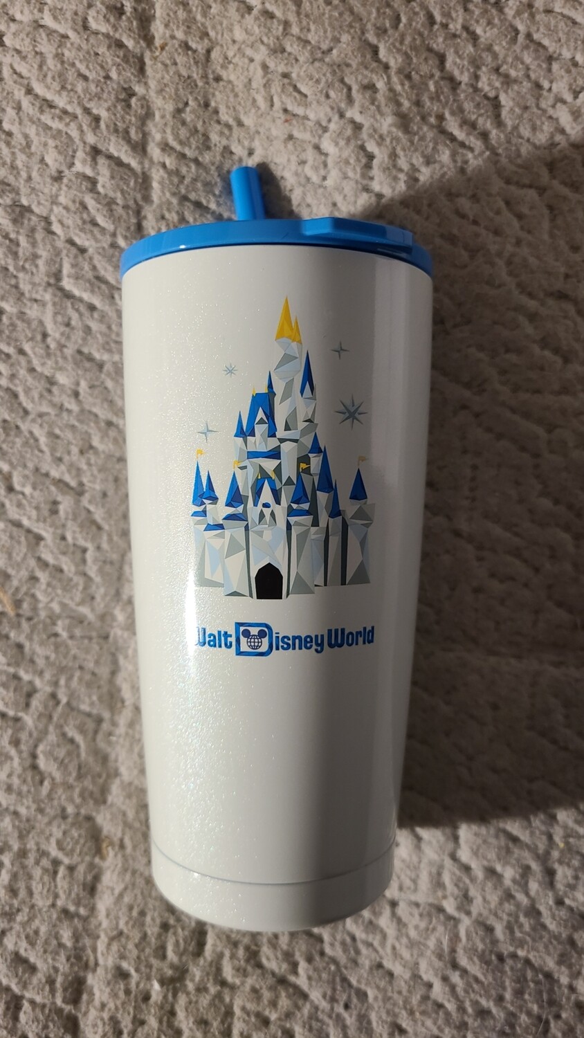 Starbucks WDW Castle metal tumbler w/ straw