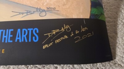 Doug Bolly "All Fired Up" signed poster 28x22