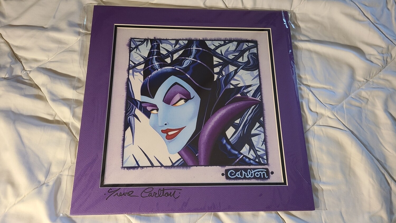 Trevor Carlton &quot;Twisted and Evil&quot; signed 15x15 print