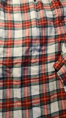 Minnie Mouse plaid Christmas pants LARGE