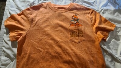 Orange Bird Hello Sunshine pocket t-shirt
