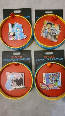 Pixar Character Cameos pin set