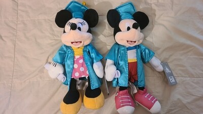 2021 Graduation Mickey &amp; Minnie plushies