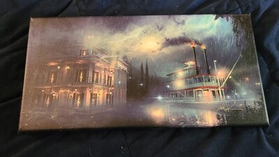 &quot;Departing Nightly&quot; Joel Payne signed 8x16 framed canvas