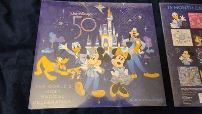 WDW 50th Ann 16 month calendar