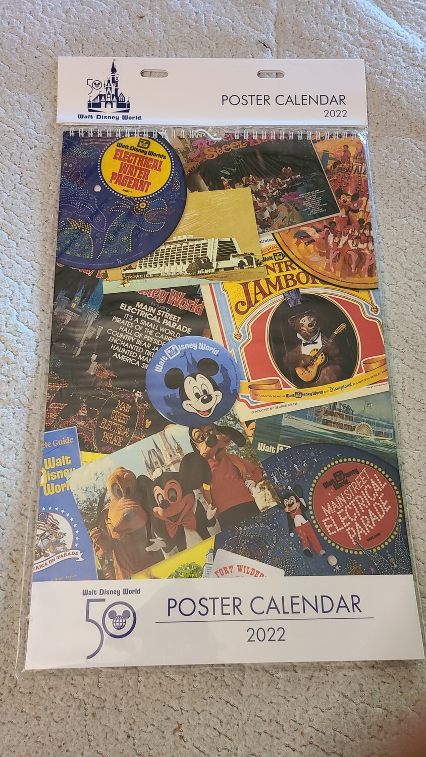 WDW 50th poster calendar 12 month