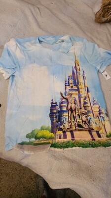 Walt Disney World 50th button shirt XXL