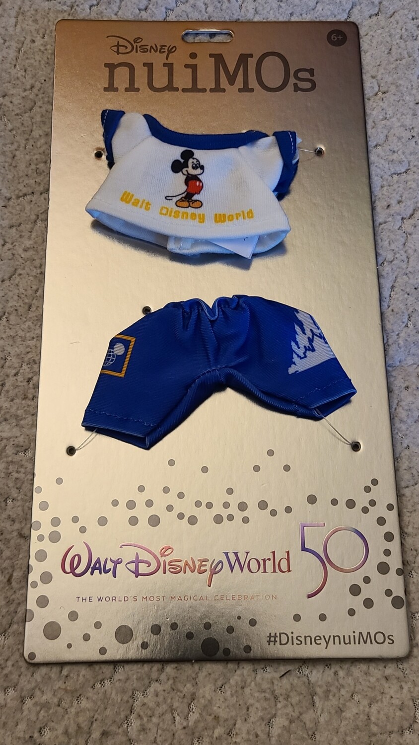 Walt Disney World 50th NuiMos shorts &amp; shirt set