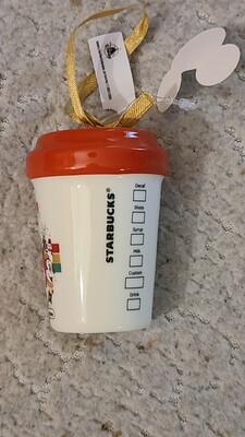 Walt Disney World Starbucks Christmas ornament