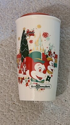 Walt Disney World Starbucks Christmas ceramic tumbler