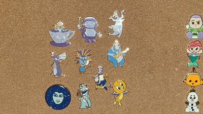 Walt Disney World 50th mystery pin collection