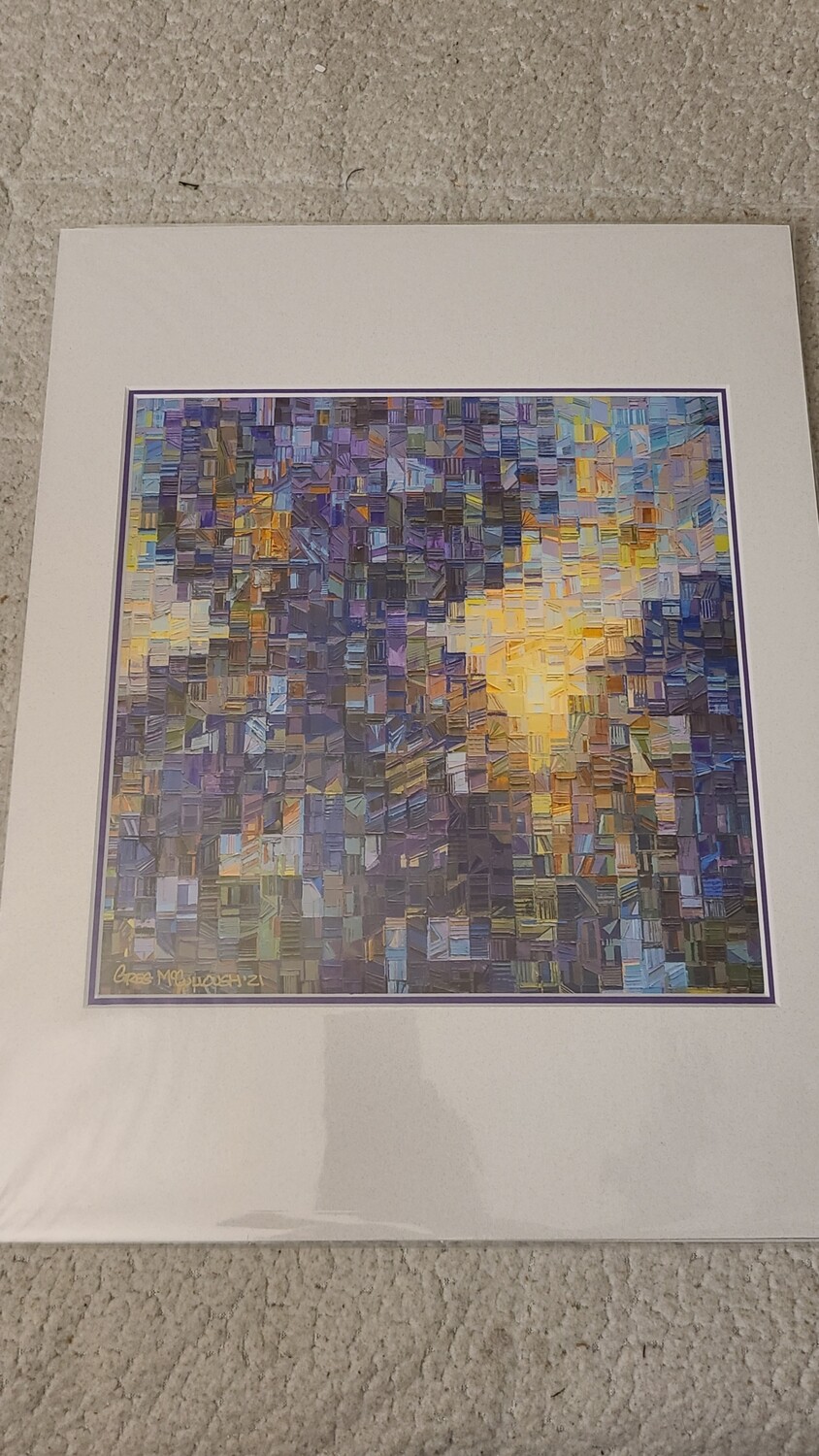 Greg McCullough Hidden Mickey Mouse 14x18 matted print SIGNED
