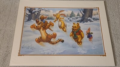 Greg McCullough Bouncin&#39; Restored 14x18 matted print SIGNED