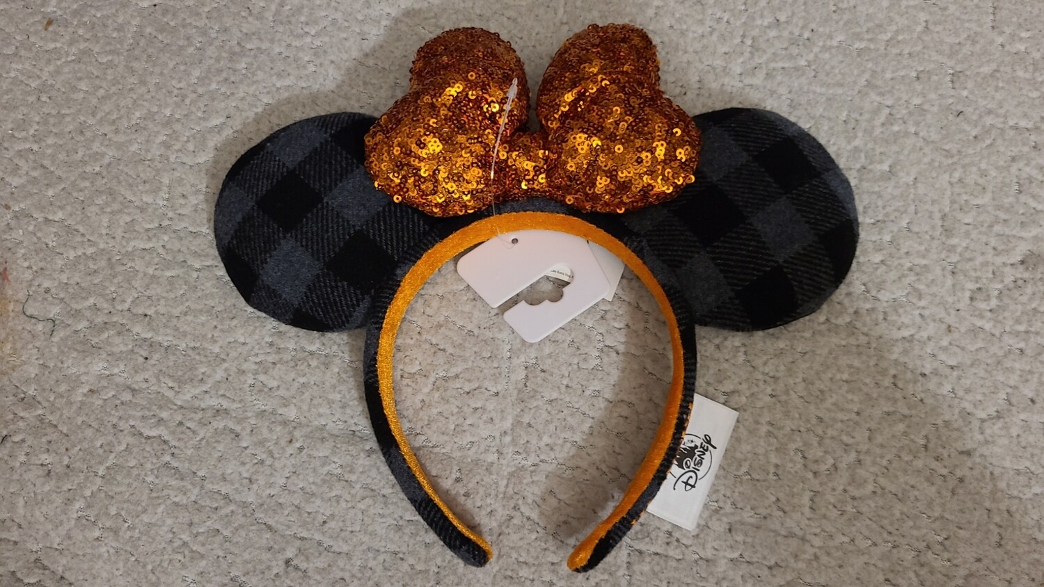 Disney Parks Halloween plaid headband